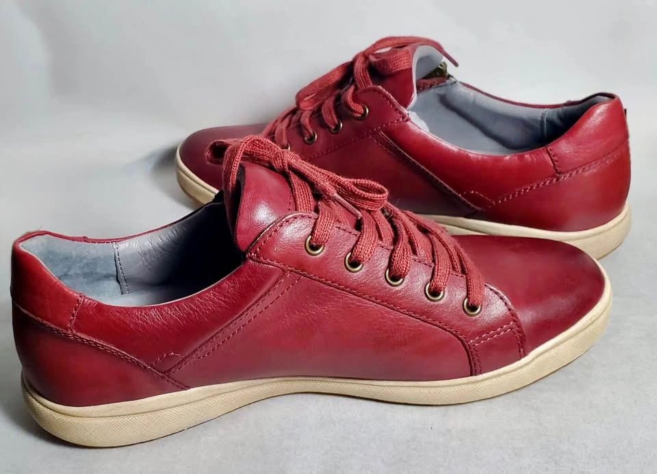 Josef Seibel Caren 12 Red Leather Side Zip Sneakers EU 39 - photo 5