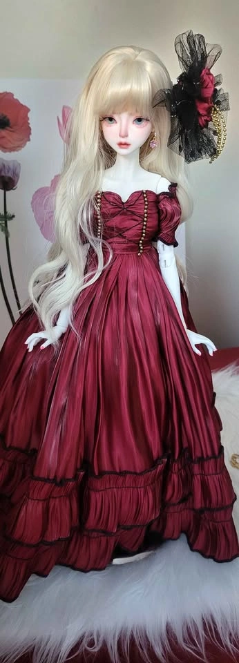 MSD 1/4 BJD Luxury Ballroom Gown – Custom Handmade Couture Dress - photo 2