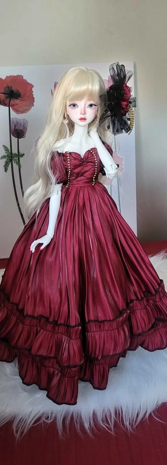 MSD 1/4 BJD Luxury Ballroom Gown – Custom Handmade Couture Dress - photo 3