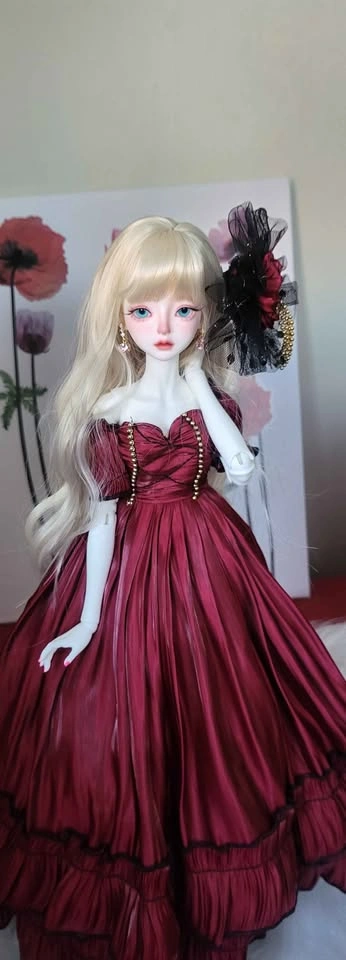 MSD 1/4 BJD Luxury Ballroom Gown – Custom Handmade Couture Dress - photo 4