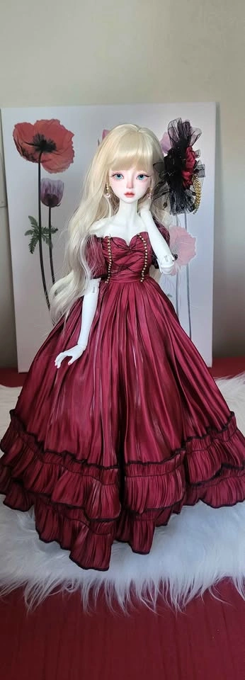 MSD 1/4 BJD Luxury Ballroom Gown – Custom Handmade Couture Dress - photo 5