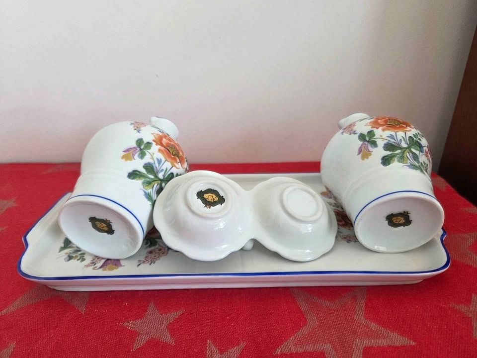 Set of 4 Antique Limoges, Decore A La Main - photo 2