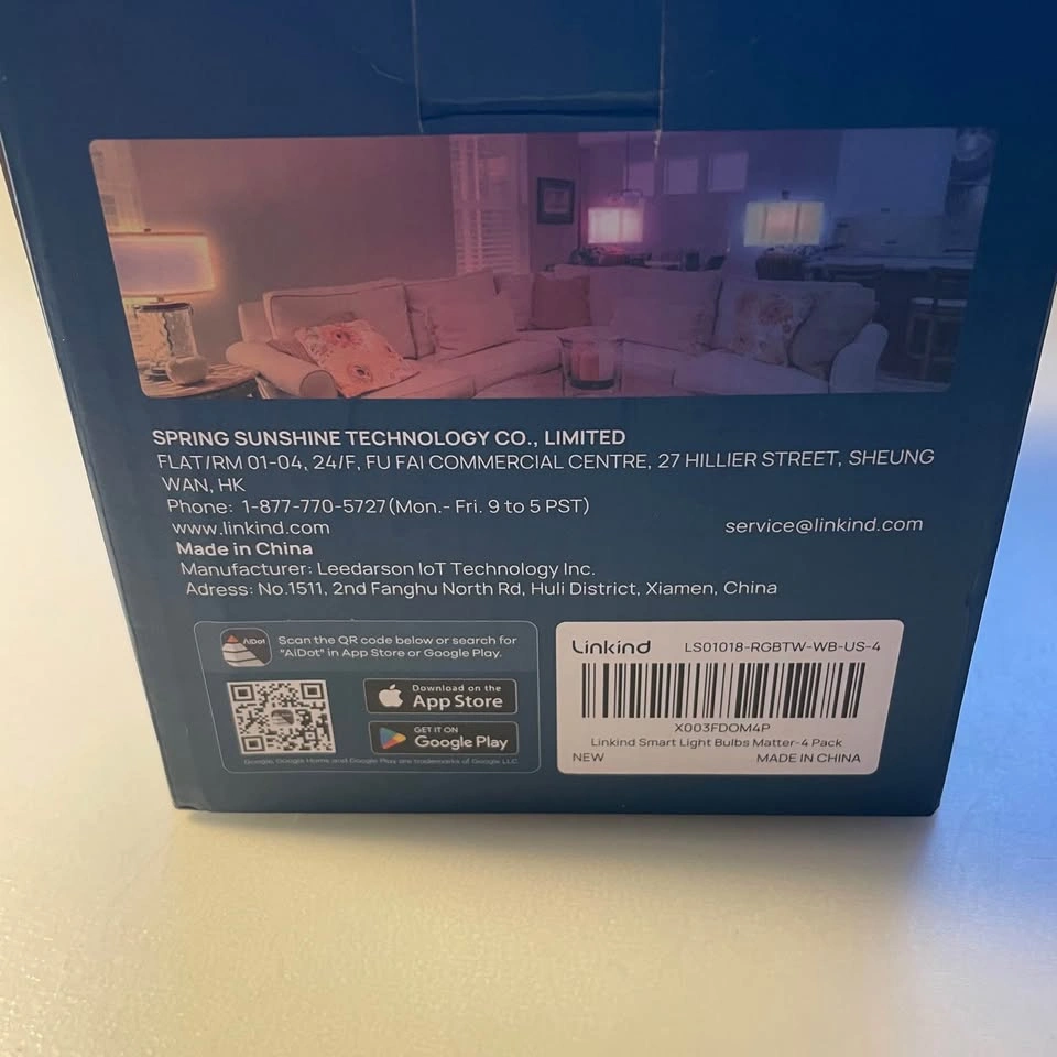 Linkind Matter Smart Light Bulbs 4 Pack - photo 4