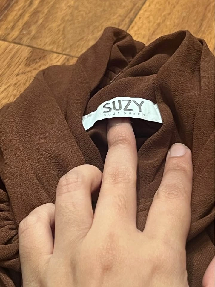 Suzy brown sleeveless summer top S - photo 2