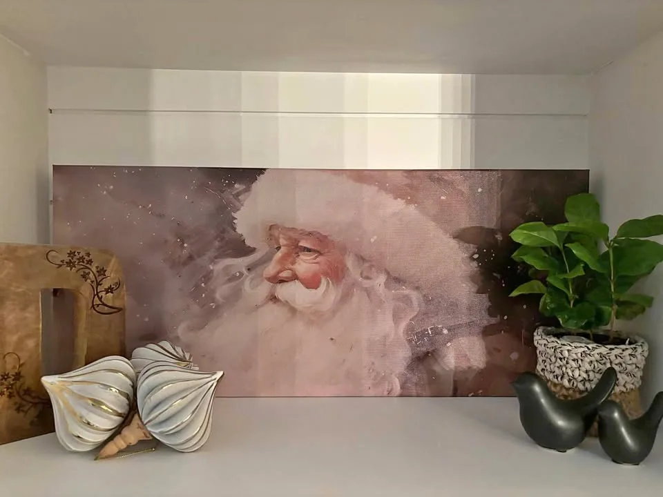 Ready To Hang Neutral Santa Canvas thumbnail