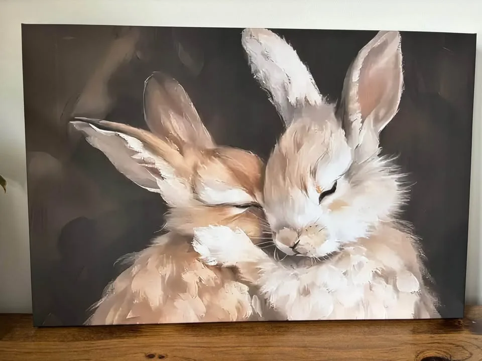 Beautiful Bunny Canvas Print Wall Art image indicator(2)