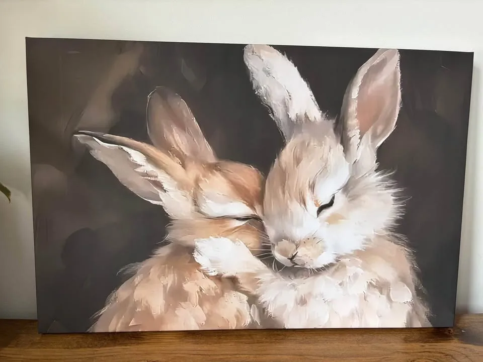 Beautiful Bunny Canvas Print Wall Art image indicator(3)