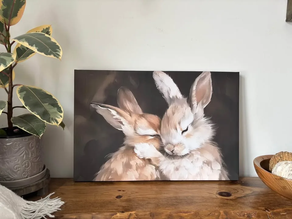 Beautiful Bunny Canvas Print Wall Art image indicator(4)