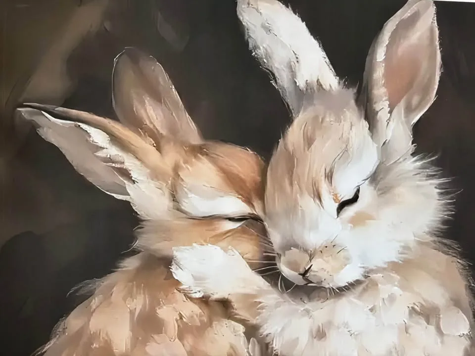 Beautiful Bunny Canvas Print Wall Art image indicator(5)