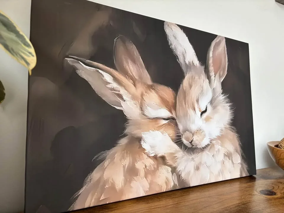 Beautiful Bunny Canvas Print Wall Art image indicator(6)