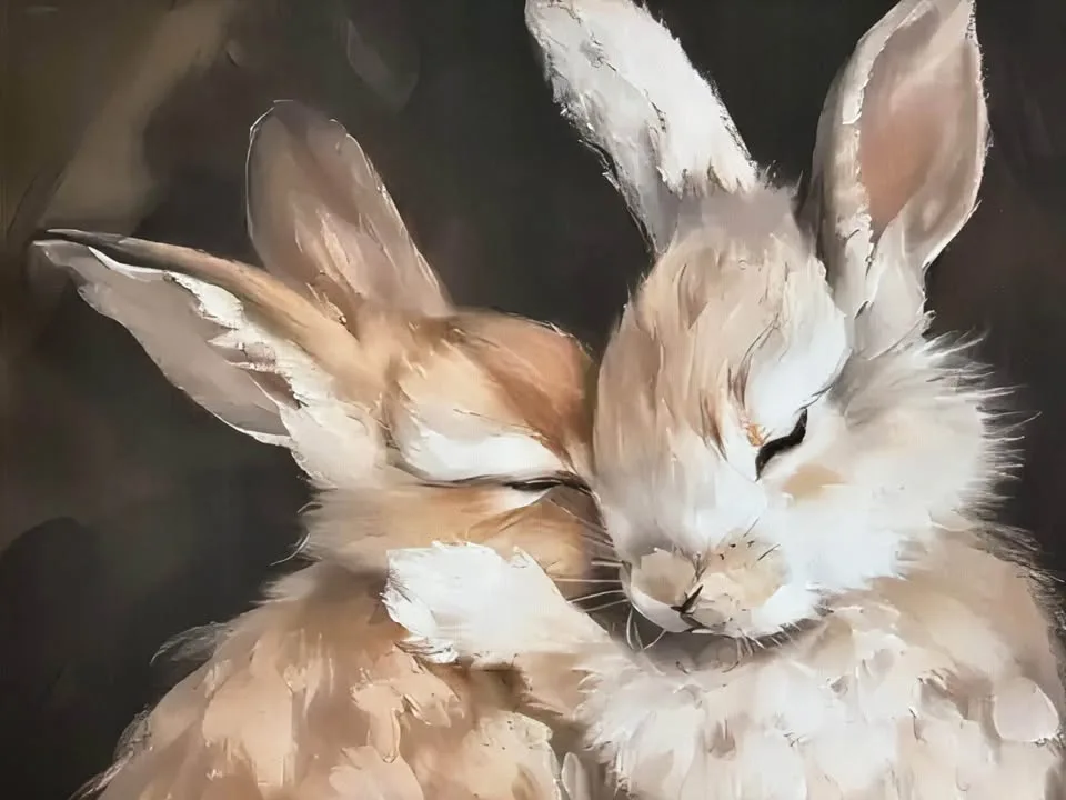 Beautiful Bunny Canvas Print Wall Art image indicator(9)