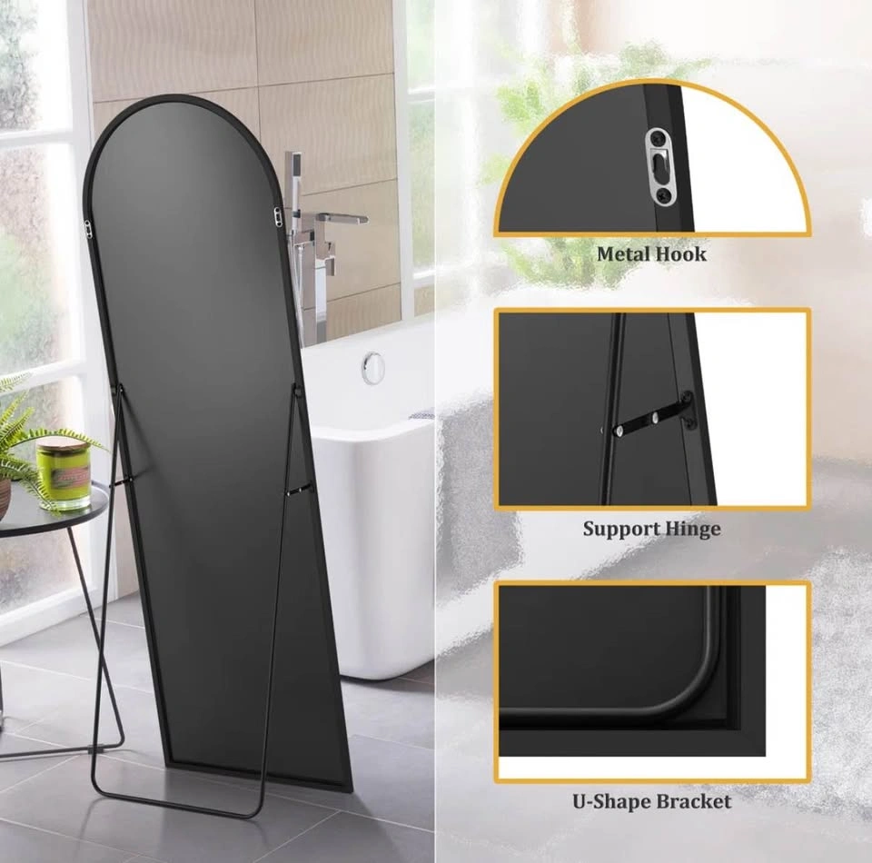 Aluminum Arched Full Length Mirror - photo 5