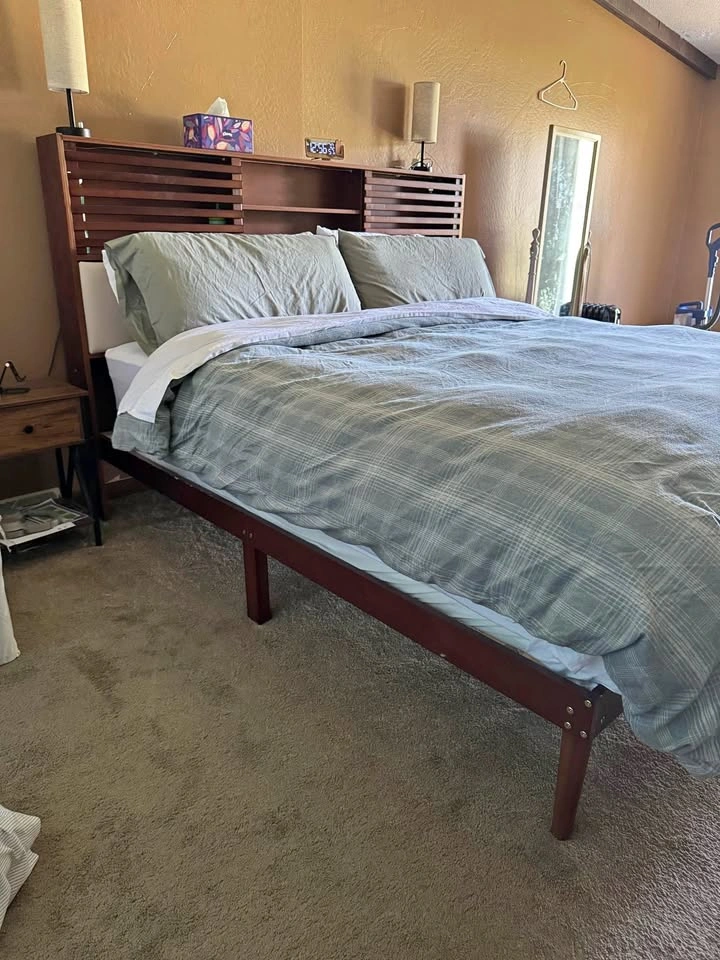 King size bed *mattress included*