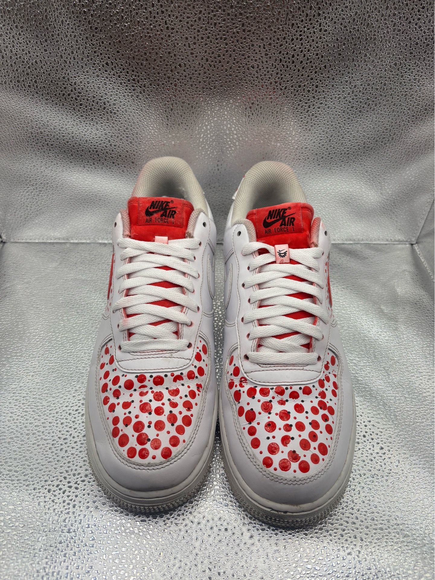 Air Force 1 low triple white flyease (custom painted) - photo 2