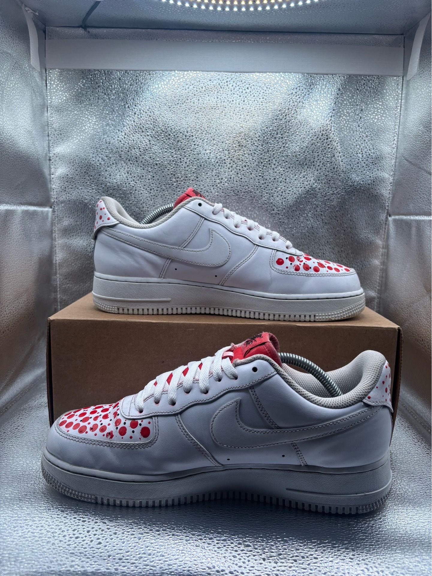 Air Force 1 low triple white flyease (custom painted) - photo 5