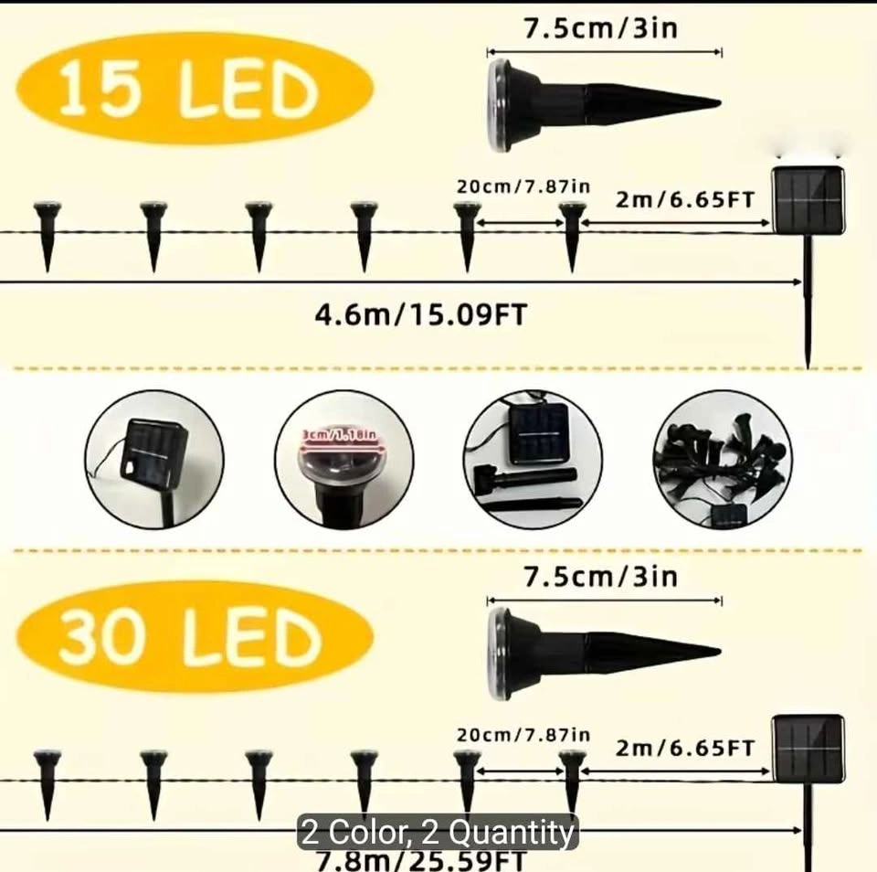15/30pcs Solar Landscape LED Lights - photo 4
