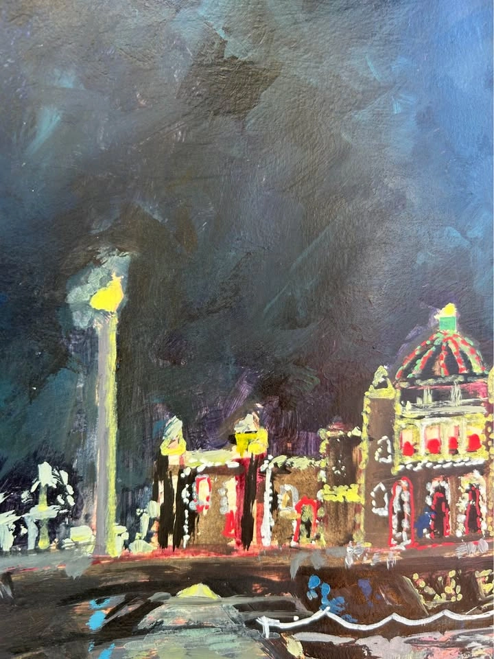 "Holidays in Victoria" Original Acrylic Painting - photo 4