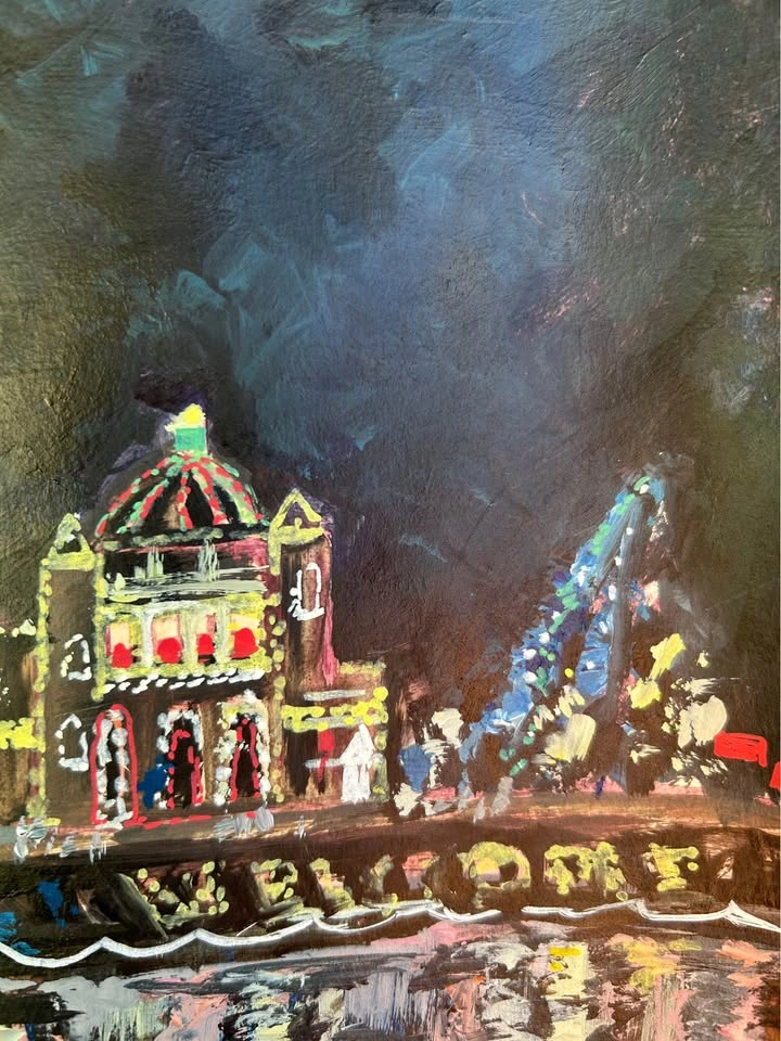 "Holidays in Victoria" Original Acrylic Painting - photo 5