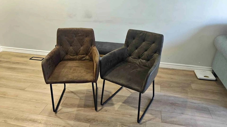 4 Structube Chairs - 2 Brown and 2 Grey
