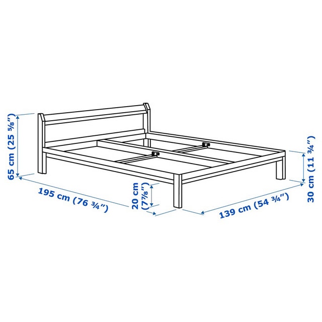 IKEA NEIDEN Pine Bed Frame - photo 2