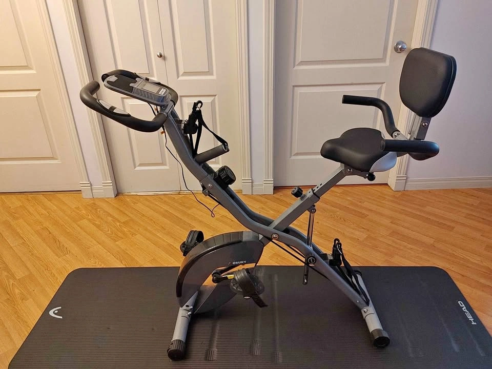 Indoor Exercise Bike - 5-in-1 Folding, 16 levels