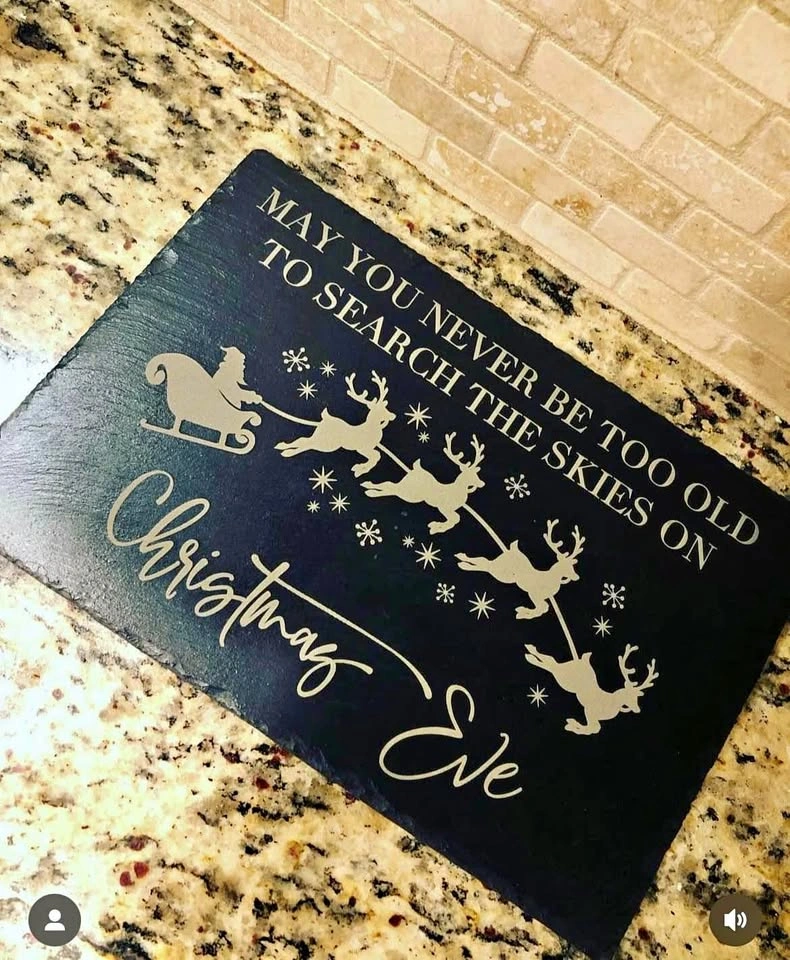 Personalized Slate engraved board