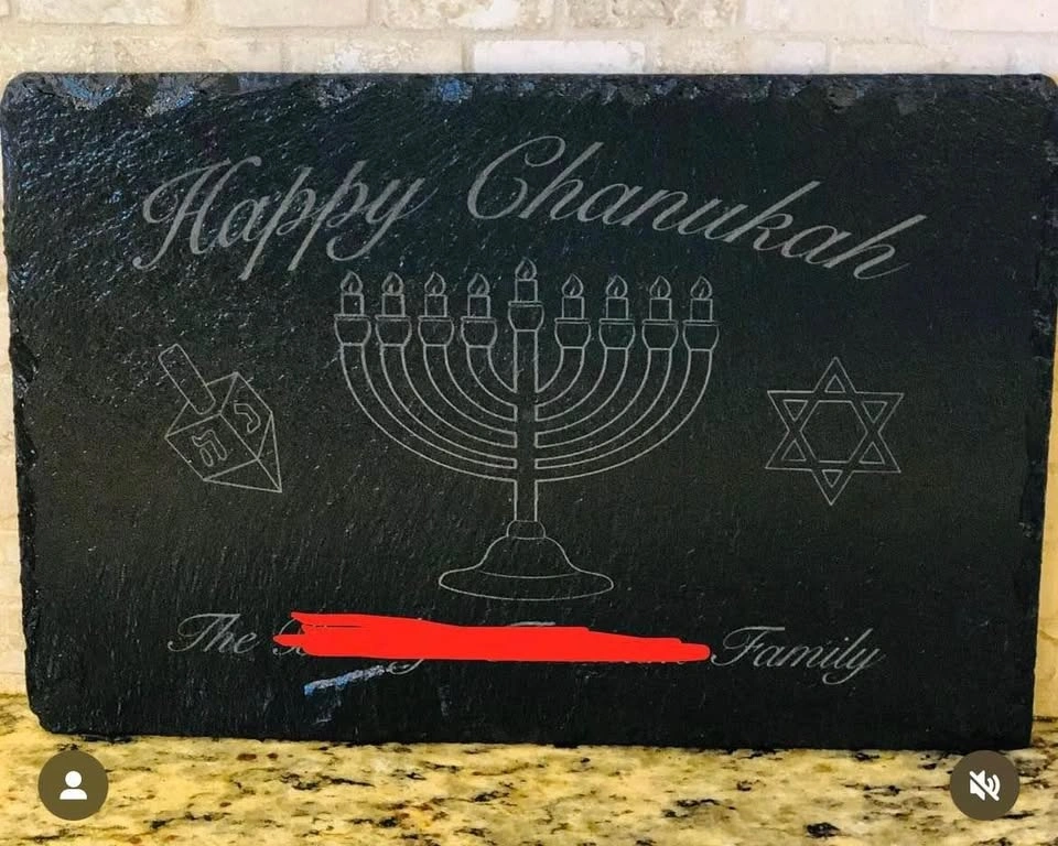 Personalized Slate engraved board - photo 2