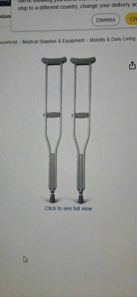 Pair of Guardian Standard Adjustable Aluminum Crutches - photo 4