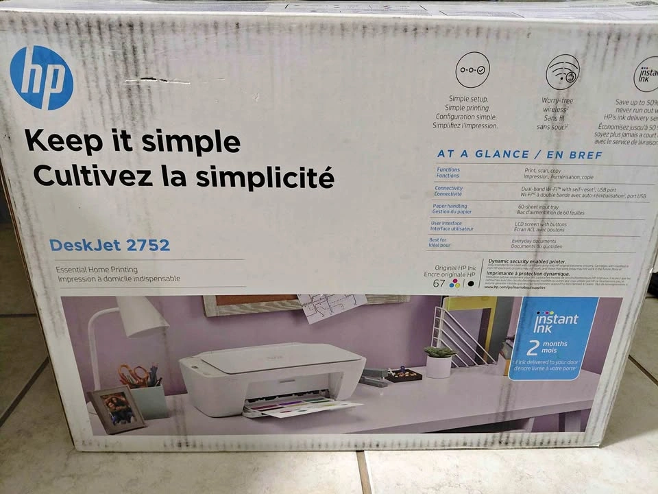 Moving Sale – HP DeskJet 2752 All-in-One Printer