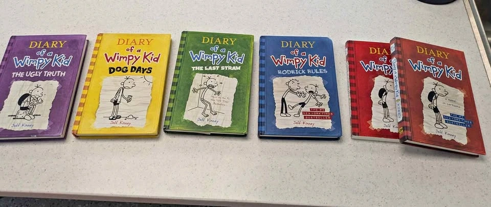 Diary of a Wimpy Kid Hardcover Books 1-5 - Brand New