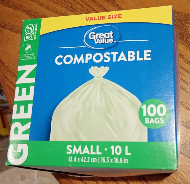 80 small compostable bags for green bins