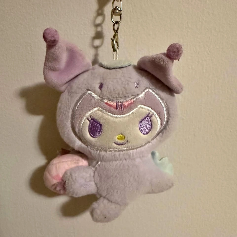 Dino Kuromi Plush Keychain