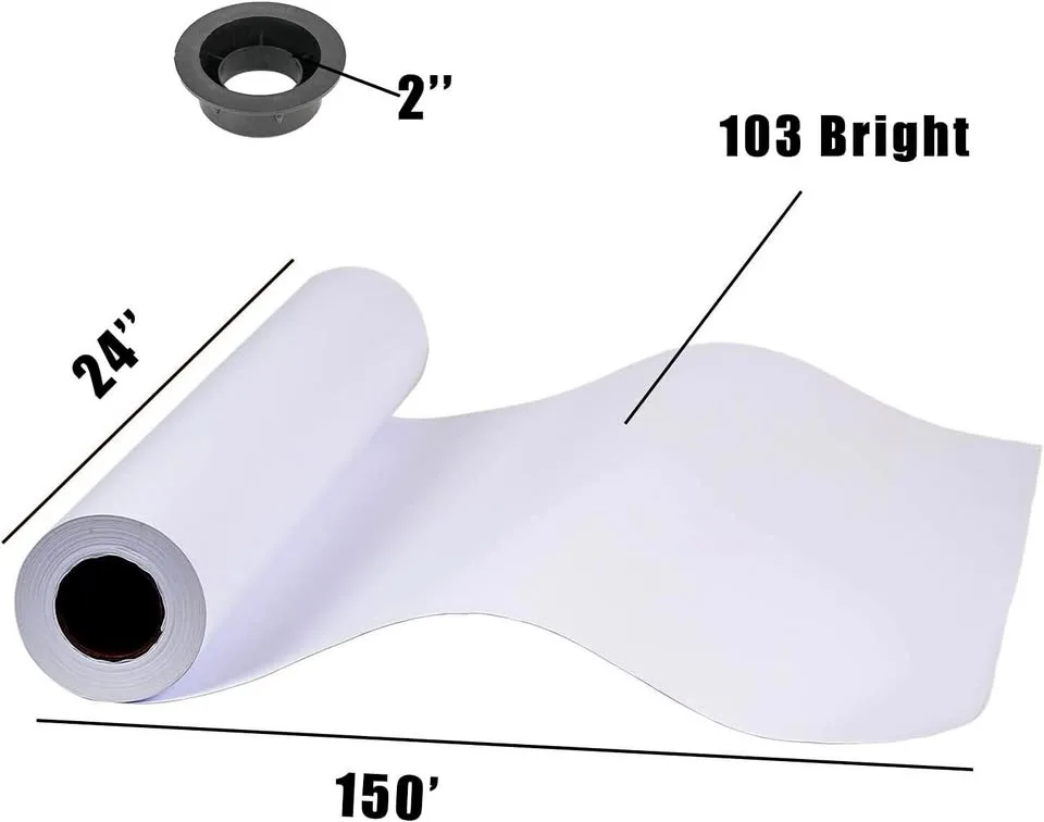 (4 Rolls) 24"x150ft CAD Bond Paper thumbnail