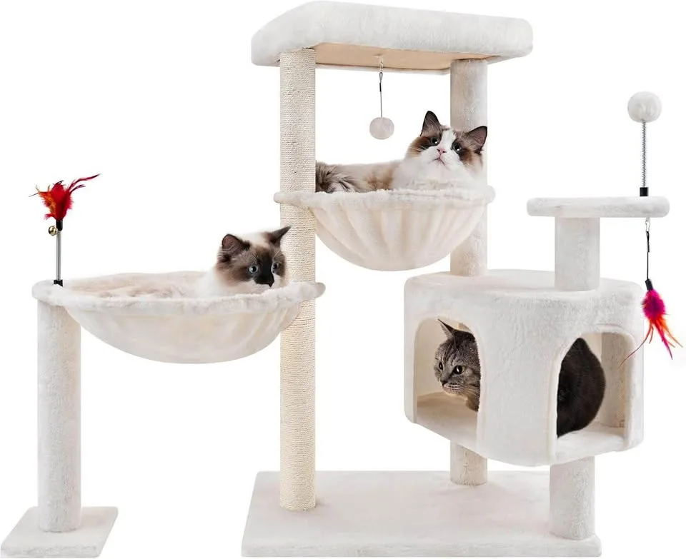 Cat Tree Tower with Condo, Hammocks & Scratching Posts thumbnail