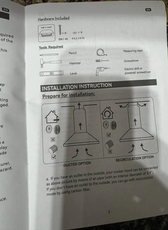 30" Built-in Range Hood Insert, 600 CFM, Stainless Steel image indicator(5)