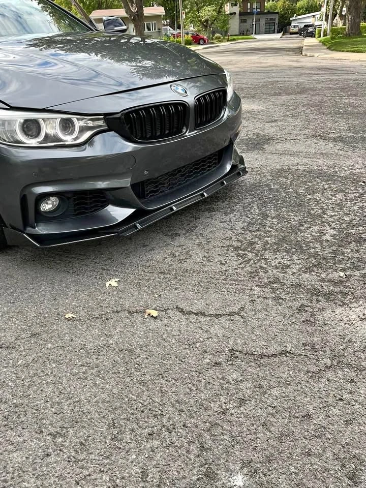 Front lip, side skirts, diffusers, and spoilers
