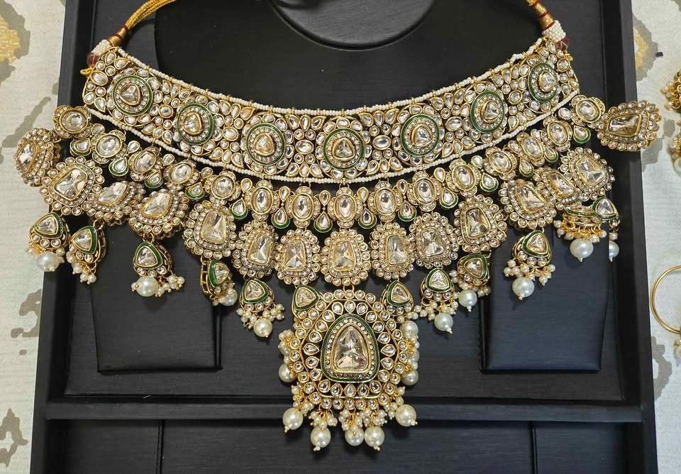 Royal Emerald Bridal Jewelry Set – Complete 6-Piece Collection - photo 2
