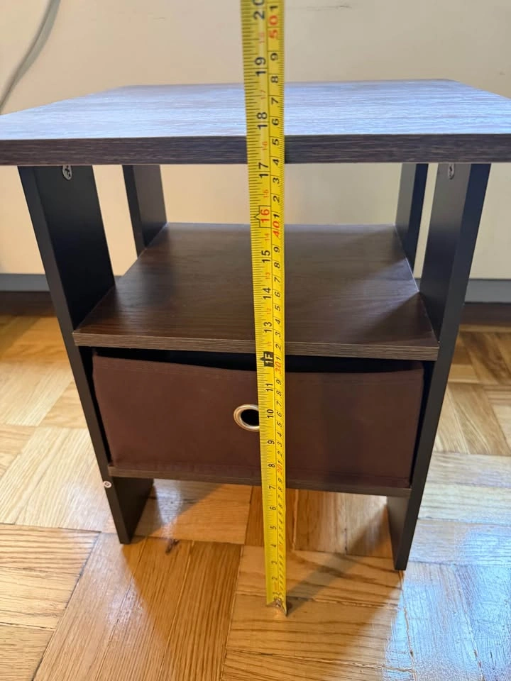 Small Wood Night Stand with Storage - photo 4