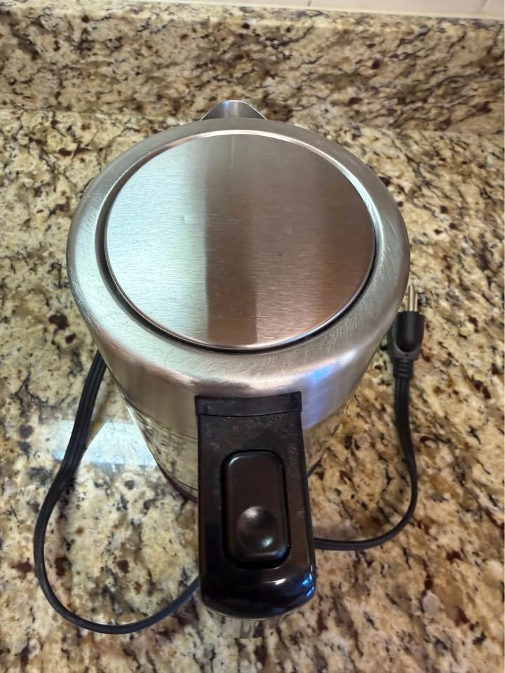 Hot Water Kettle Glass and Stainless Steel - photo 2
