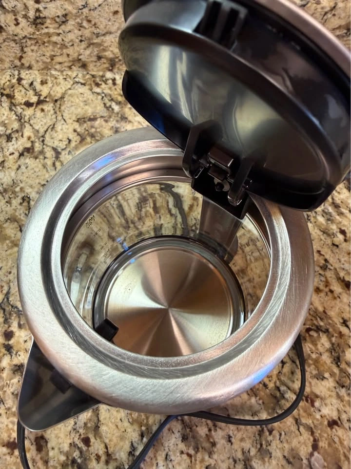 Hot Water Kettle Glass and Stainless Steel - photo 3