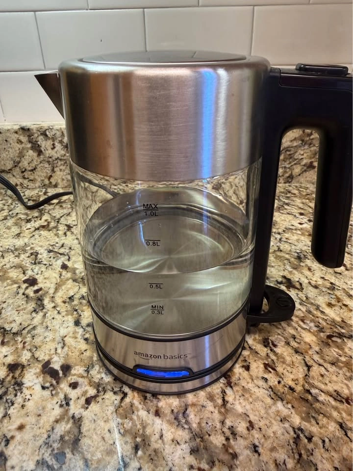 Hot Water Kettle Glass and Stainless Steel - photo 5