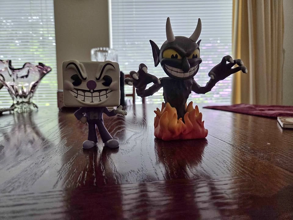 Funko King Dice and The Devil from Cuphead
