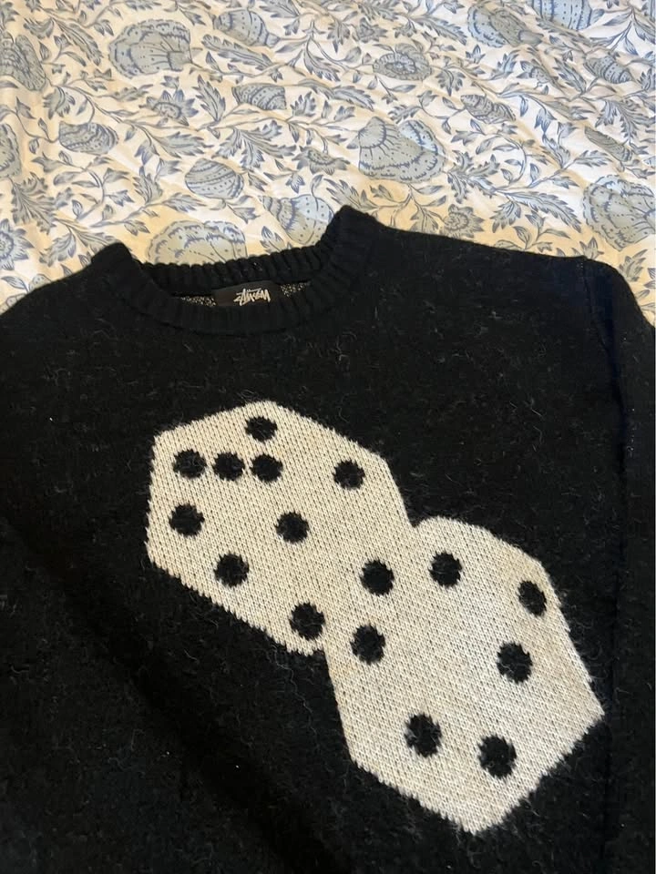 Stussy Mohair Dice Sweater ‘Black’ - photo 2