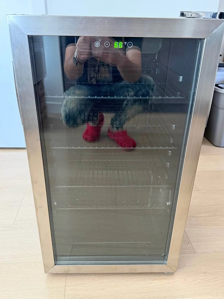 110L Beverage Refrigerator Glass Door Mini Fridge