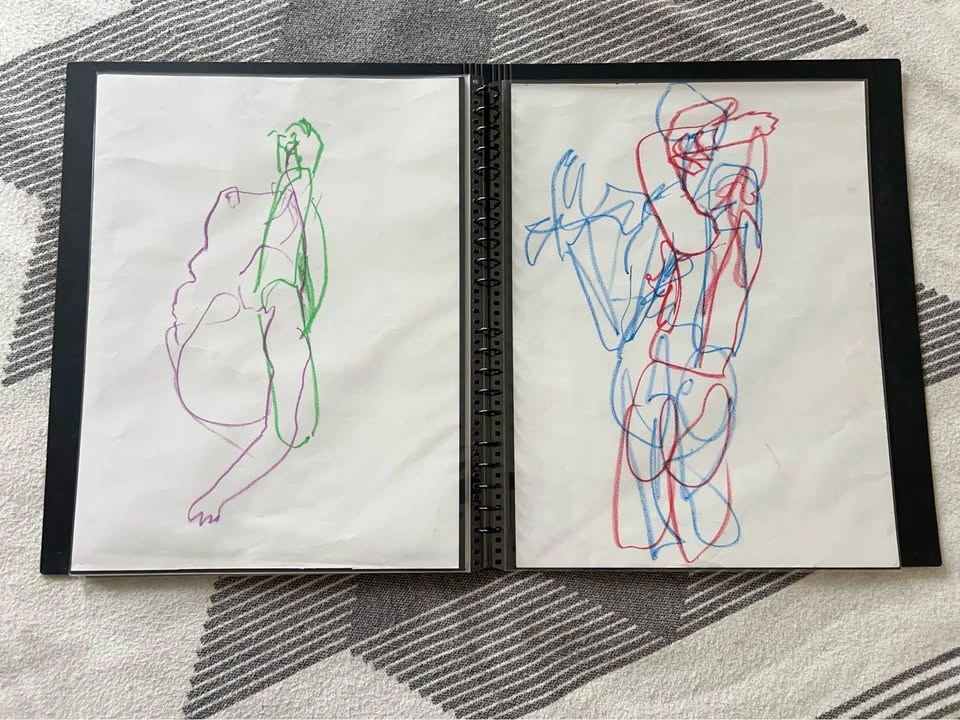 Oil Figure Drawing - Original - Wall Art - 18x24” - photo 4