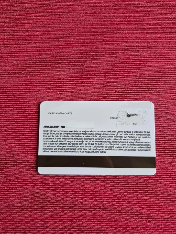 WestJet Gift Card - $248.57 Value - photo 2