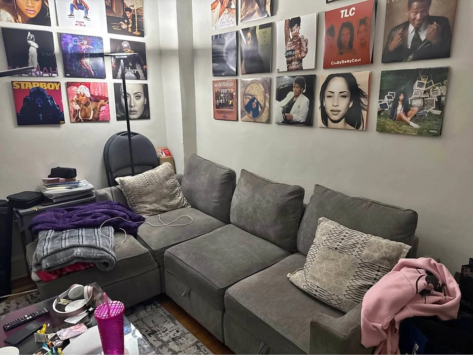 Sectional Gray Couch with Storage
