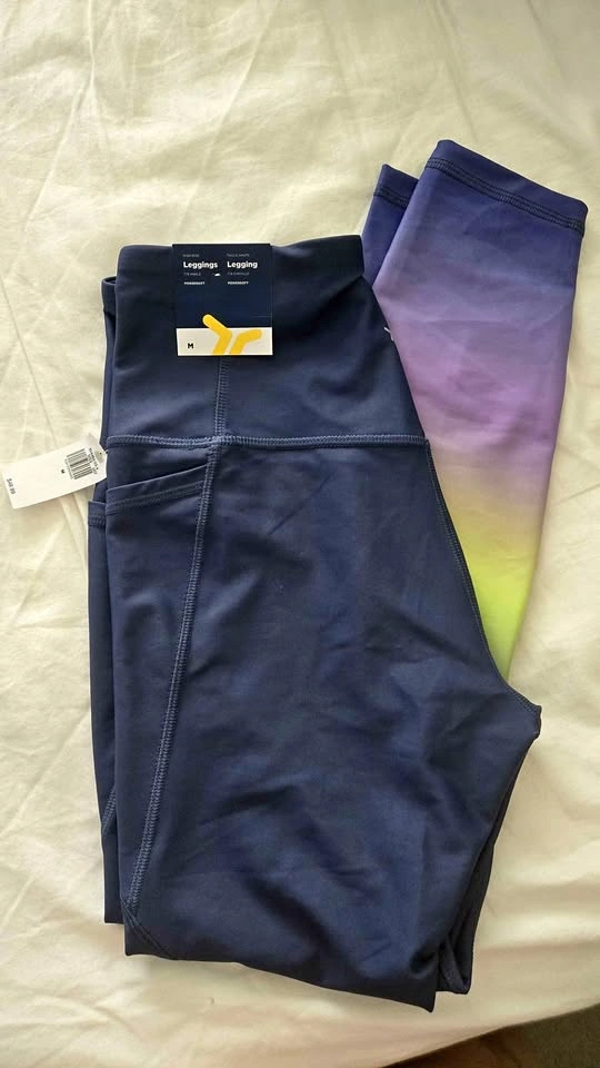 New Old Navy High-Rise Powersoft Leggings M - Navy & Gradient 2-