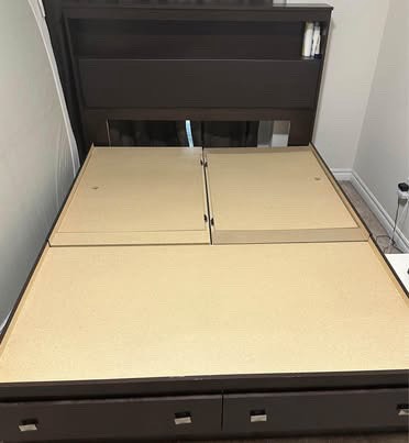 Queen Bed Frame with Drawers - photo 2