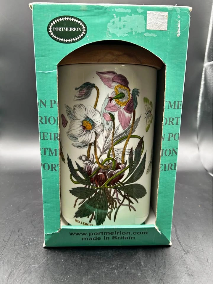 Vintage Portmeirion 8” Canister with Lid